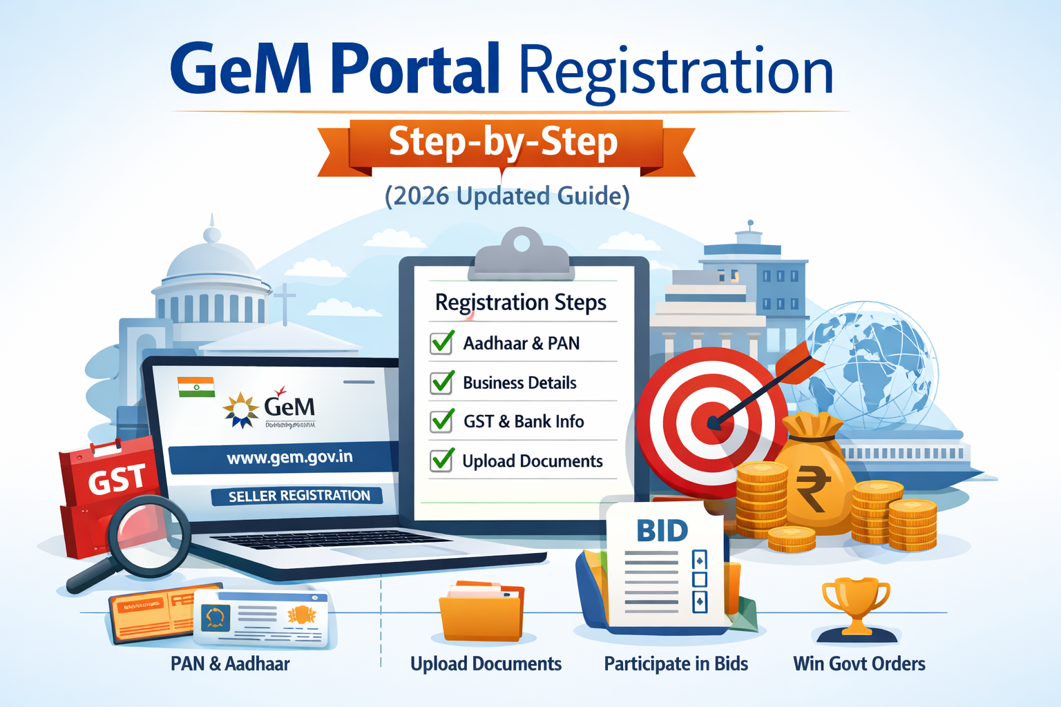 GeM Portal Registration Step-by-Step (2026 Updated Guide)