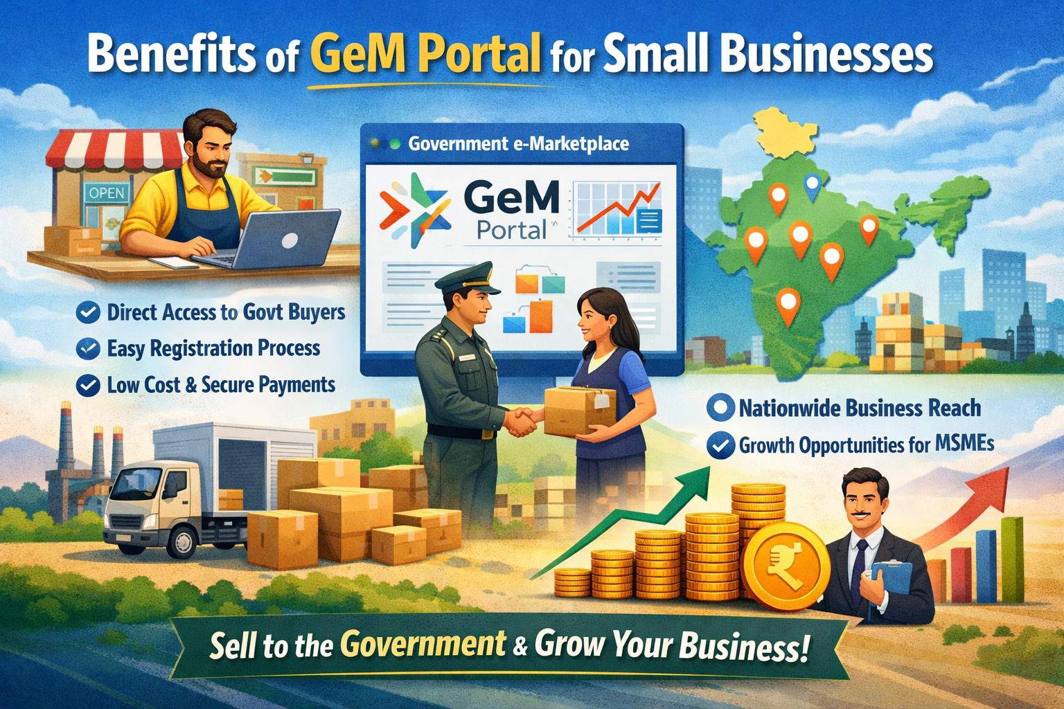 Benefits of GeM Portal for Small Businesses