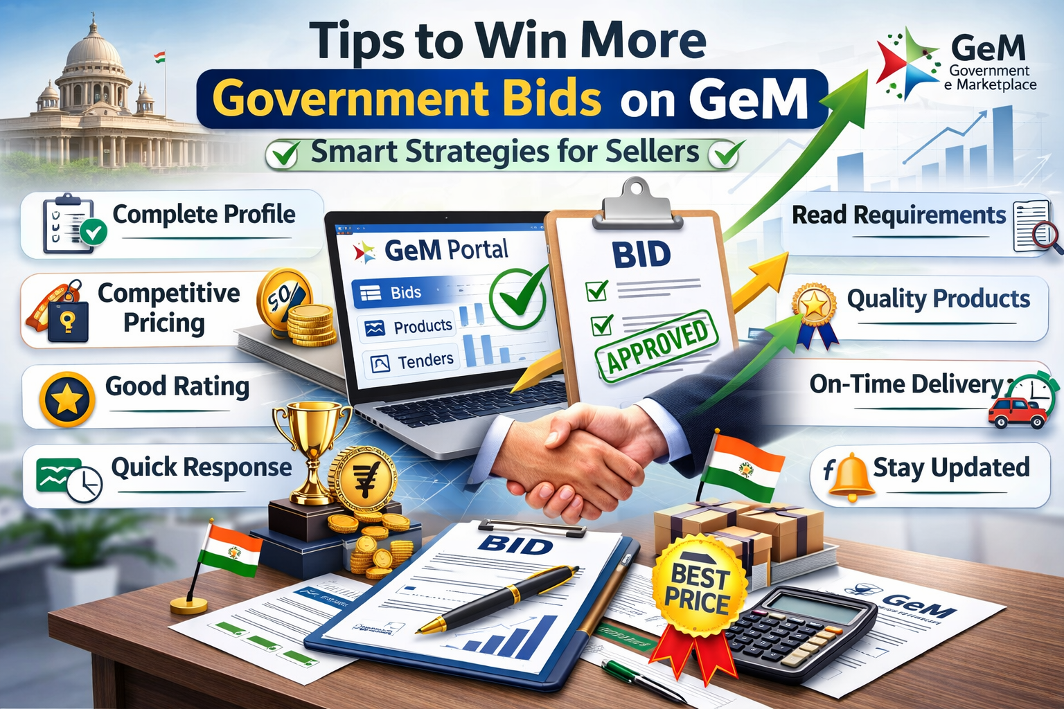 Tips to Win More Government Bids on GeM